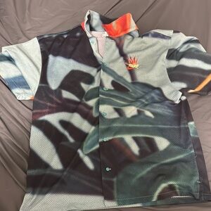 Nike Abstract Graphic Button-Up Shirt